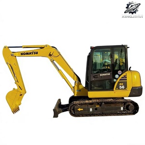 Used Komatsu56 MiniCrawler Excavator 5Ton 0.3m³<b>Bucket</b> Original Japan Brand <b>Small</b> Construction Excavator Low Hours Good Condition - Product Image 1