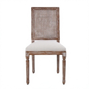 <b>Restaurant</b> Furniture Square Back Dining <b>Chair</b> Home Furniture Traditional Wooden Back Luxury Modern Solid Wood Hotel <b>Chair</b> - Product Image 3