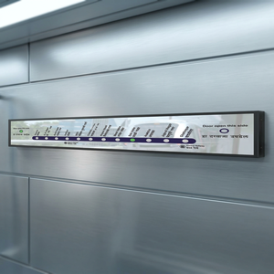 Écran LED mural de 56,5 pouces, 3,2x4,8 m, P3.0, signalétique d'orientation pour métro en intérieur, cadre en aluminium, résolution 1920x1080 - Product Image 1