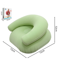 Canapé gonflable simple en PVC floqué, confortable et doux, idéal pour salon et appartement - Vente en gros à chaud
