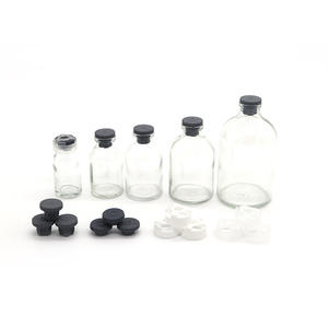 Bouteille en verre cosmétique moulée de 50ml avec bouchon à vis Poudre de périline lyophilisée Emballage de boîte d'antibiotiques d'injection brune - Product Image 4