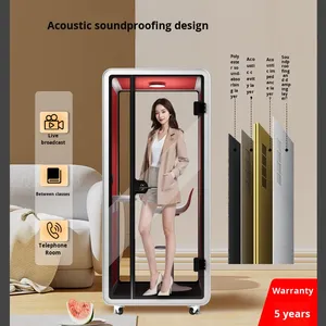 Cabina de estudio de espacio de trabajo Modular móvil, sala de teléfono acústico, cabina de reunión insonorizada para oficina, casa, centro comercial prefabricado, edificio de oficinas - Product Image 2