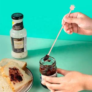 Hete Verkoop Custom Honing Jam Saus Non-Stick Schraper Siliconen Roeren Lepel Met Spatel Set - Product Image 3