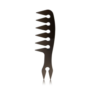 <span class=keywords><strong>Peigne</strong></span> à huile rétro en plastique pour barbier professionnel, <span class=keywords><strong>peigne</strong></span> à dents larges, outils de coiffure pour salons de coiffure - Product Image 4