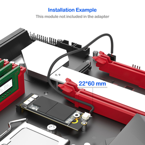 BCM94360CD/BCM94360CS2/BCM943224PCIEBT2 12+6ピン WiFi カード M.2 NVMe M キーアダプター OS PCB デスクトップ用 在庫あり - Product Image 4