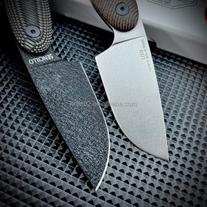 Cuchillo Utilitario Recto Pequeño de Alta Dureza EDC con Mango Completo, Acero D2, Fibra G10, Funda Kydex, Grado Industrial Reforzado para Caza - Product Image 2