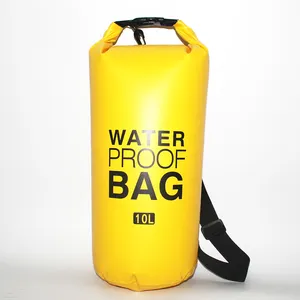 热卖定制标志500D聚氯乙烯防水布防水干袋25L-40L容量户外野营徒步旅行配件水囊