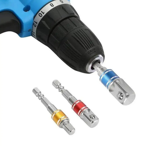 Adaptador de Destornillador de Esquina, Herramienta de Conversión Hexagonal Multifunción para Taladro Eléctrico, Adaptador de Enchufe Negro - Product Image 4