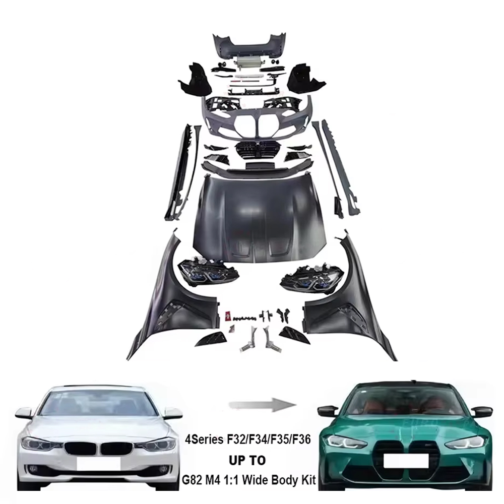 Upgrade to G82 M4 Style Full Set Body Kit for BMW 4 Series F32 F34