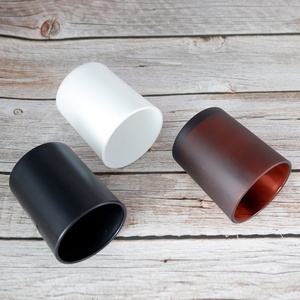 Wholesale 10oz Frosted Red Clear Sublimation Blanks Tealight Glass <b>Candle</b> <b>Jar</b> <b>With</b> <b>Bamboo</b> <b>Lid</b> - Product Image 5