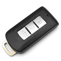 Carcasa Universal de 3 Botones para Llave Inteligente de Coche, Cubierta de Llave sin Cortar, Control Remoto de Entrada sin Llave, Funda para Llave de Coche