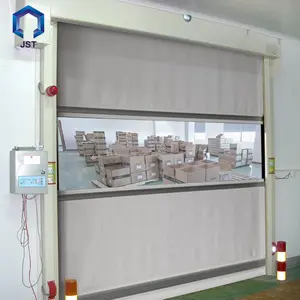 Fabrika için zarif perdeler ile yeni tasarım su geçirmez malzeme yüksek hızlı PVC kapılar