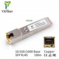 Módulo SFP de Cobre 1G-T al por Mayor, RJ45 1000Mbps, Alcance de 100m, Transceptor SFP 1G a RJ45 Eléctrico, Precio de Fábrica OEM