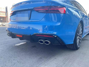 ABS paraurti posteriore diffusore Spoiler per Audi <span class=keywords><strong>A5</strong></span> S5 Sline Sedan <span class=keywords><strong>2017</strong></span> + non Standard non Standard in fibra di carbonio Auto car styling - Product Image 5
