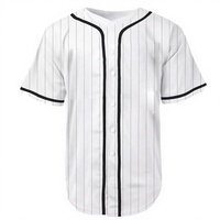 Kaos Jersey Baseball Ukuran Besar Polos Kustom Bahan Polyester/Katun Mesh Bernapas, Lengan Pendek Unisex, Sublimasi