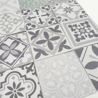 Papier peint autocollant 15x15, carreaux mixtes, autocollant PVC LVT, panneau mural 3D, imperméable, pour salon, chambre à coucher