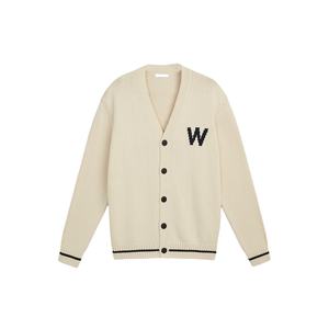<span class=keywords><strong>Cardigan</strong></span> da Uomo con Ricamo Personalizzato di Alta Qualità Maglione da Uomo in Misto Lana Lavorato a Maglia con Bottoni - Product Image 1