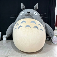 Mascotte de chat gonflable publicitaire personnalisée pour la décoration commerciale, modèle d'animal gonflable en peluche sur mesure