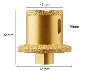 Broca de núcleo de diamante <span class=keywords><strong>PEX</strong></span> de 40-60mm, abridor de sierra de agujero de mármol para lavabo, escariador de maceta, abridor de lavabo, escariador - Product Image 6