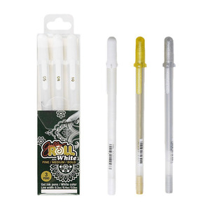 Promotion 0.3/0.4/0.5mm <span class=keywords><strong>surligneur</strong></span> blanc stylo nacré pour FineLine/Highlight/croquis/Animation - Product Image 2