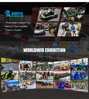 Nouveau produit, vente chaude, karting électrique de parc d'attractions de 500 cm3, karting électrique tout-terrain à 1 place pour adultes
