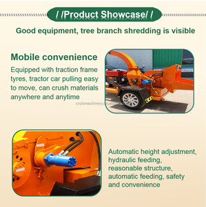 Máy Nghiền Chi Nhánh Sân Vườn Di Động 6Inch Nhà Cung Cấp Máy Xay Kayu Máy Nghiền Cây Gỗ Máy Nghiền Gỗ Máy Hủy Gỗ Máy Làm Vườn - Product Image 4