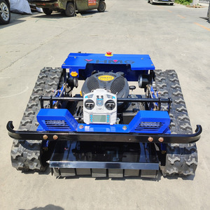 เครื่องตัดหญ้าแบบรีโมทคอนโทรล ใช้เครื่องยนต์เบนซินขนาดเล็ก 125 ซีซี สำหรับงานอุตสาหกรรม ขายดี - Product Image 5