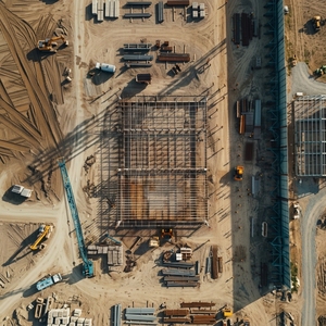 Installation sur site d'un espace de stockage industriel sans colonnes, conçu comme des entrepôts en acier préfabriqués légers - Product Image 3