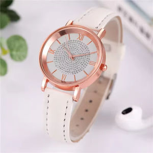 Montre à quartz de haute qualité pour femmes à la mode strass montre en or rose modèle de vente directe - Product Image 5
