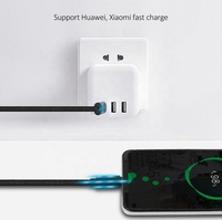 Cargador Rápido USB Tipo C de 60W, Cable Trenzado de Nailon de 0.2M/1M/2M, Carga PD y Sincronización de Datos para Teléfonos Móviles y Cámaras, Cable USB C Macho a Macho