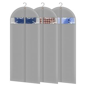Housse de rangement pour costume en tissu polyester personnalisée 2026 avec fermeture éclair, nouvelle collection, anti-poussière pour homme, logo personnalisé - Product Image 1