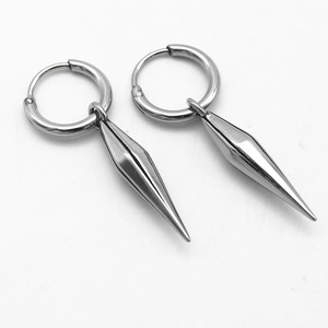 Pendientes de Aro Yunnique con Puntas Cónicas de Acero Inoxidable 316 y Titanio, Joyería de Diseño Geométrico, Pendientes Colgantes de Moda - Product Image 2