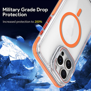 Custodia Magnetica Trasparente per <span class=keywords><strong>iPhone</strong></span> <span class=keywords><strong>14</strong></span> <span class=keywords><strong>con</strong></span> Protezione Lente <span class=keywords><strong>Fotocamera</strong></span> Integrata e Cavalletto, Antiurto - Product Image 4