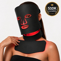Masque de luminothérapie LED infrarouge RedThera 510K pour le visage et le cou avec zone poitrine