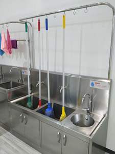 दंत प्रयोगशाला फर्नीचर प्रयोगशाला टेबल कैबिनेट 304 एस वाशिंग सिंक बेंच स्टेनलेस स्टील टेबल - Product Image 6