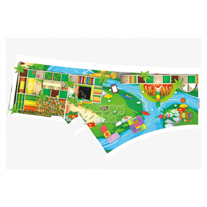 Équipement de terrain de jeu intérieur sur le thème de la nature Happy Zone, équipement d'aventure forestière personnalisé, filet d'escalade, toboggan pour usage commercial, 20 enfants - Product Image 4