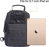 Sac tactique pour homme, sac à bandoulière en nylon imperméable, protection avec système Molle, sac de poitrine tactique