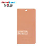 Revêtement électrostatique en poudre de polyester de pigment métallique brillant de couleur pourpre bonbon