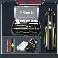Tournevis et perceuse électriques 41-en-1, petit, léger, portable, rechargeable par USB, 3,7 V, usage bricolage, couple de 5 Nm, moteur sans balais