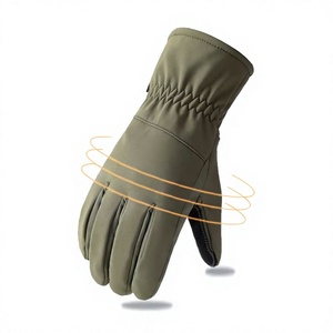 Nouveaux gants de ski coupe-vent pour hommes, compatibles écran tactile, personnalisables, en similicuir, avec impression silicone, pour activités de plein air, neige et snowboard, chauds - Product Image 1