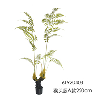 Plante artificielle en plastique de grande taille, type fougère, avec fleurs, pour la décoration de la maison et du bureau, vente en gros, directement de l'usine