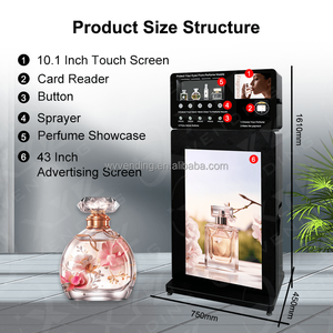 XYZ Multi Perfume Fragrance <b>Spray</b> Vending Machine Stand <b>Style</b> With Wifi 4G Mode - Product Image 4