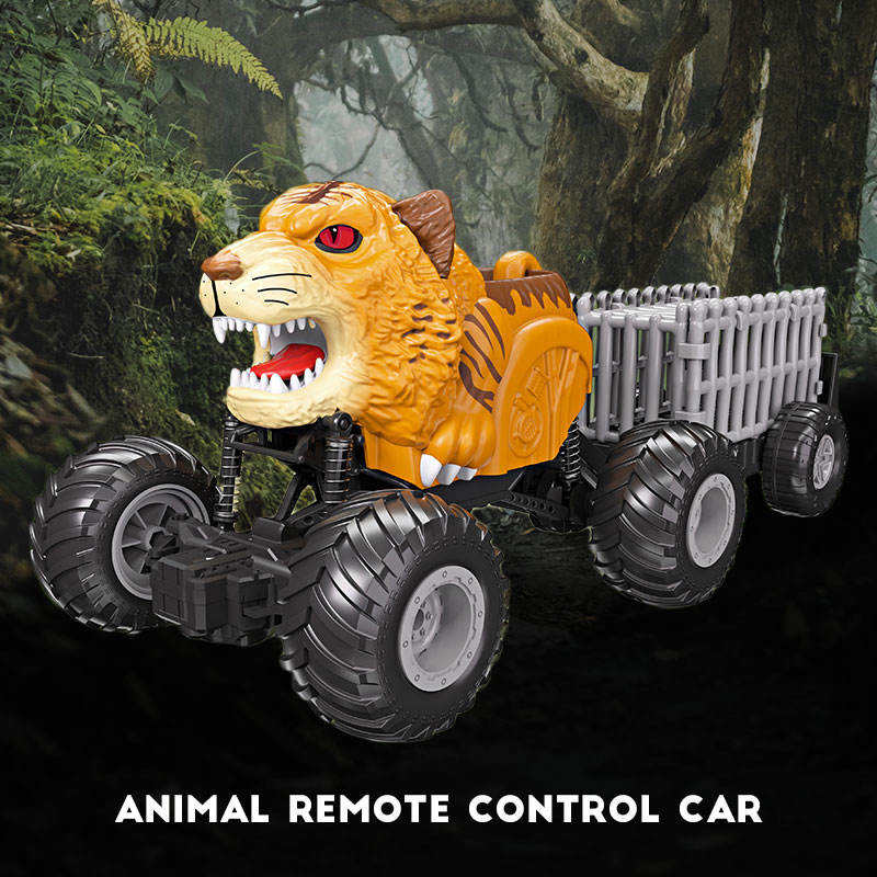 Simulation Lion Tiger RC Stunt Truck Toys Remote Control