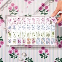 Tuiles de Mahjong Américaines en Acrylique Multicolores, Motif Floral, Boîte en Carton pour Divertissement Décontracté Transfrontalier