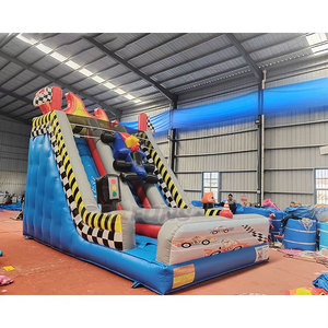 Tobogán Inflable Comercial con Temática <span class=keywords><strong>de</strong></span> Autos <span class=keywords><strong>de</strong></span> Carreras, Tobogán Acuático Inflable para Niños, Castillo Inflable <span class=keywords><strong>en</strong></span> <span class=keywords><strong>Venta</strong></span> - Product Image 1
