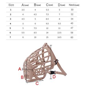 Bozal personalizado de plástico ajustable, transpirable, duradero, indestructible, grande, para perros y gatos - Product Image 6