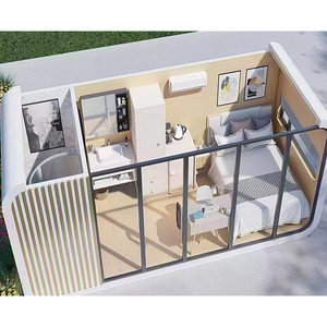 Cabina de manzana móvil portátil de 20 pies, casa móvil prefabricada para dormir al aire libre, para escuela, centro comercial, hotel, panel sándwich - Product Image 6