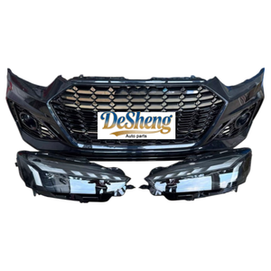 การติดตั้งอย่างแม่นยำสำหรับ Audi A5, S5 อัพเกรดเป็นชุดแต่ง RS5, กันชนหน้า, ไฟหน้า LED, กระจังหน้า, สปอยเลอร์, ชิ้นส่วนคุณภาพพรีเมียม - Product Image 2