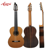 Aiersi remis professionnel tout en cèdre massif 7 cordes en nylon guitare classique espagnole à vendre