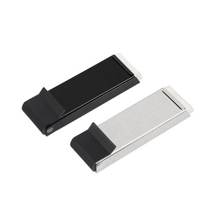 Butée de porte semi-automatique à fixation au sol en acier inoxydable, anti-collision, design minimaliste, installation facile - Product Image 3